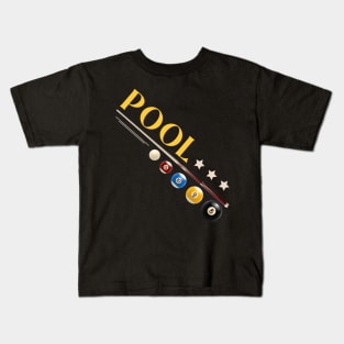 Pool Billiards Kids T-Shirt